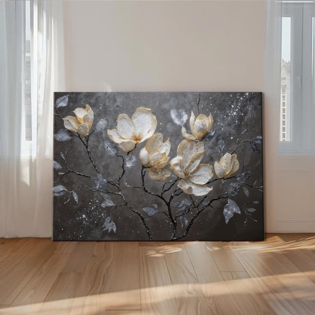 Midnight Magnolias Wall Art by Tailored Canvases