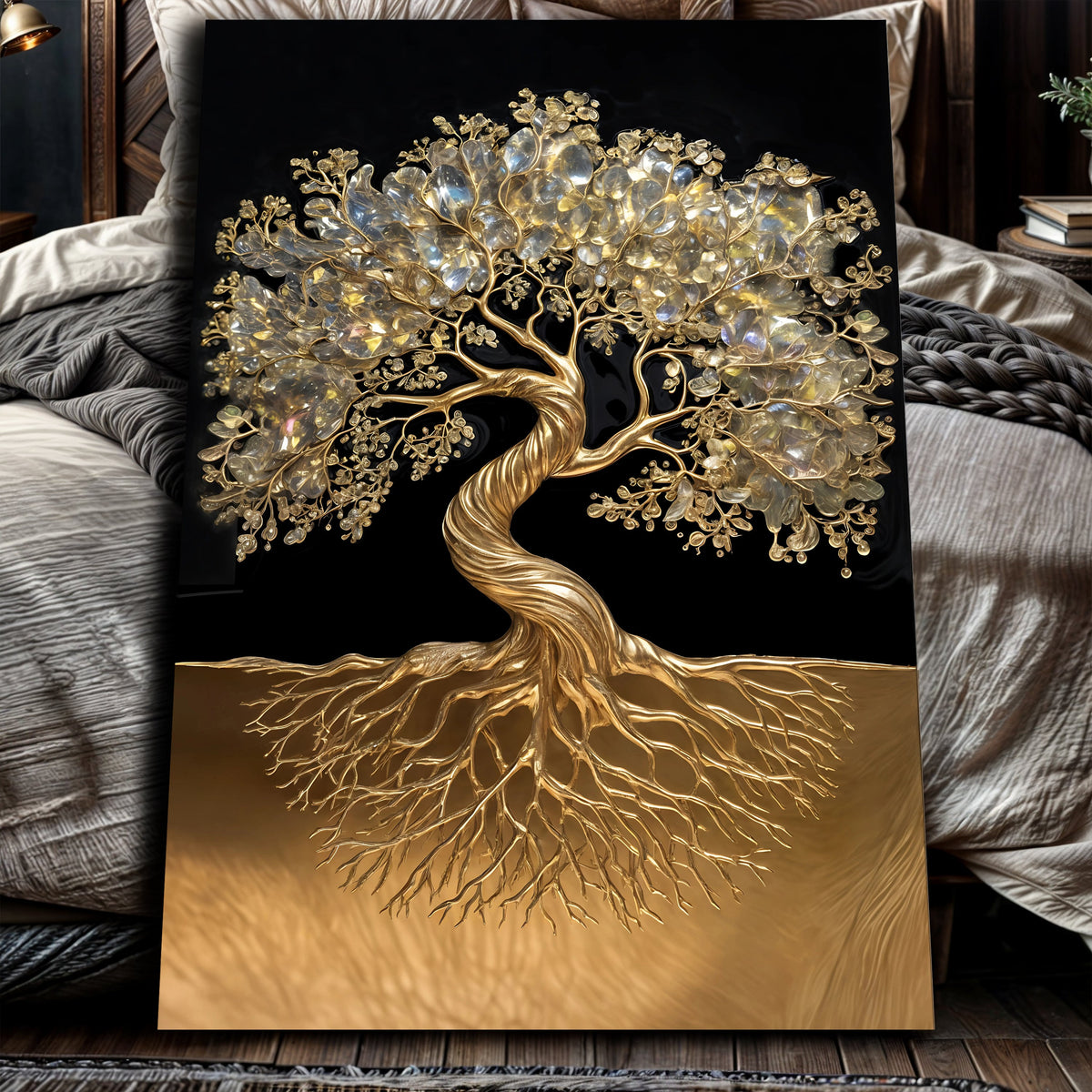 3D Minimalist Tree of Life Wall Art canvas by Tailored Canvases, view 5