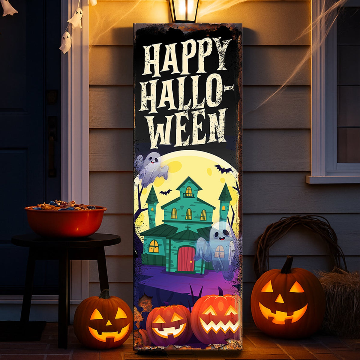 Halloween Welcome Sign by Tailored Canvases