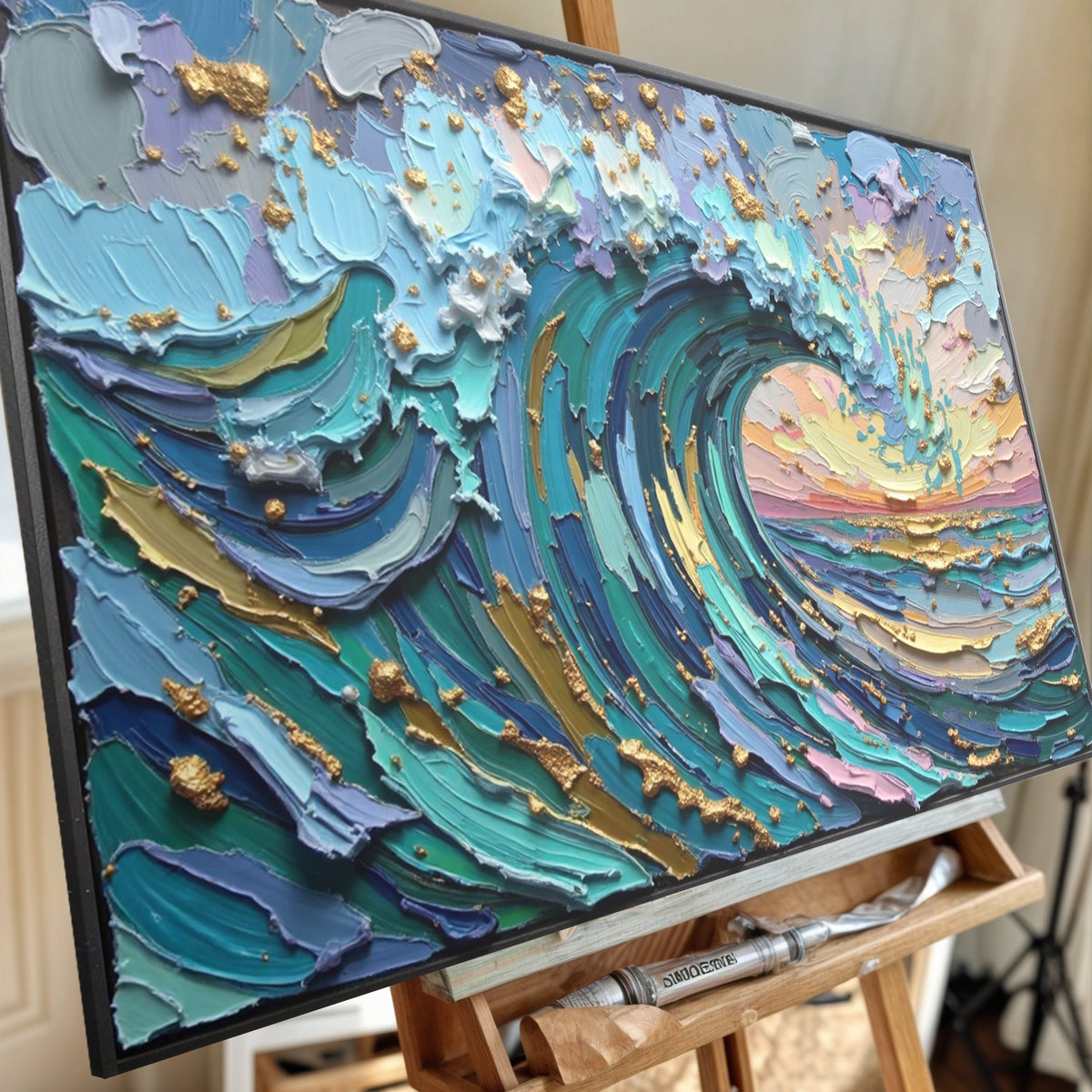 Golden Tide Wall Art by Tailored Canvases
