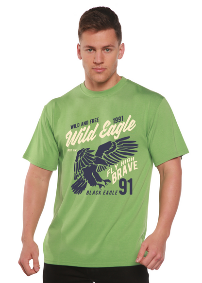 Wild Eagle men's short sleeve graphic T-shirt in bamboo viscose and organic cotton