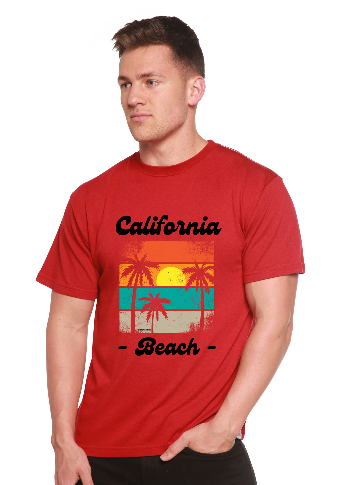 California Beach unisex bamboo graphic T-shirt – view 10