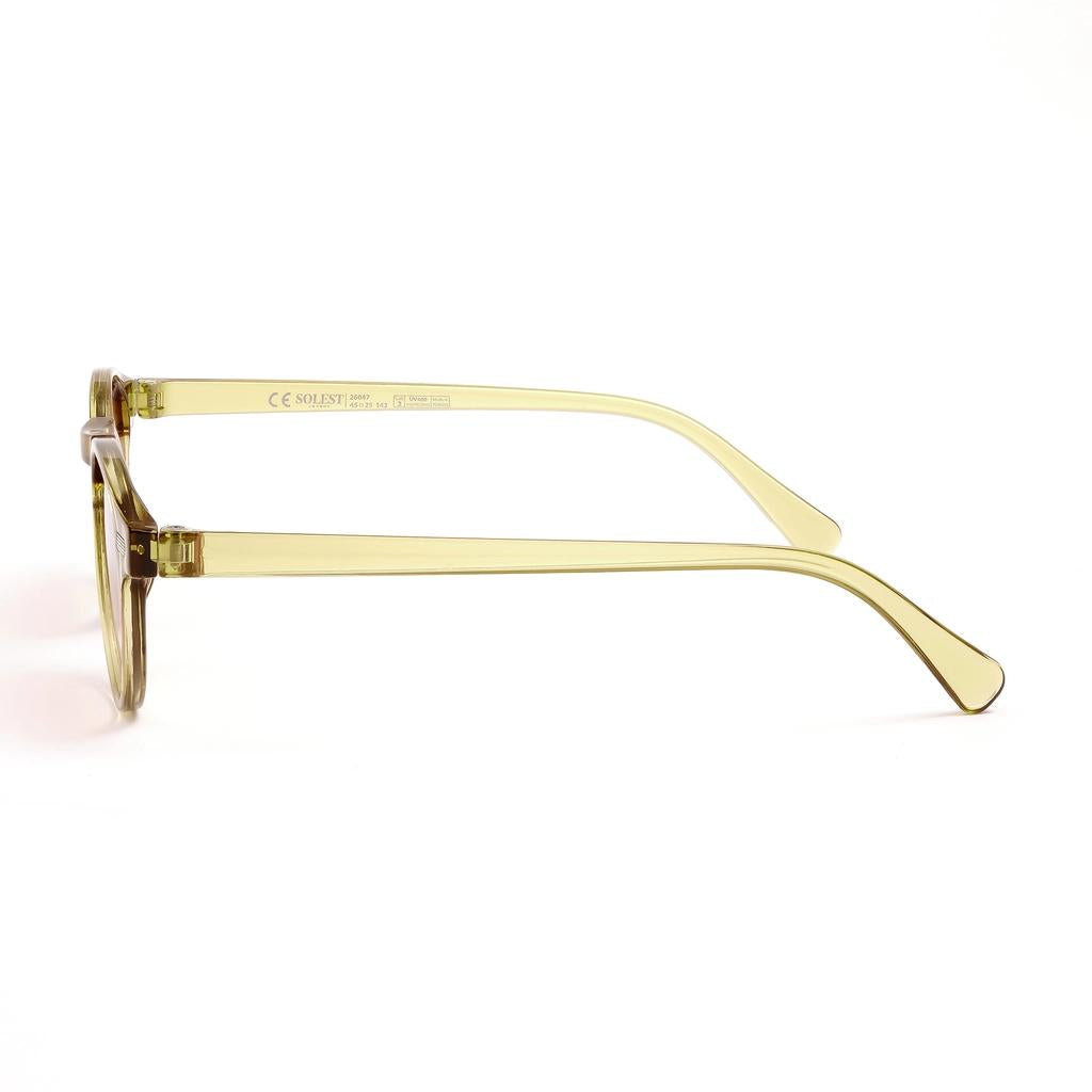 Solest London Oil Green Unisex Sunglasses 26047 by Beauty Care Bag