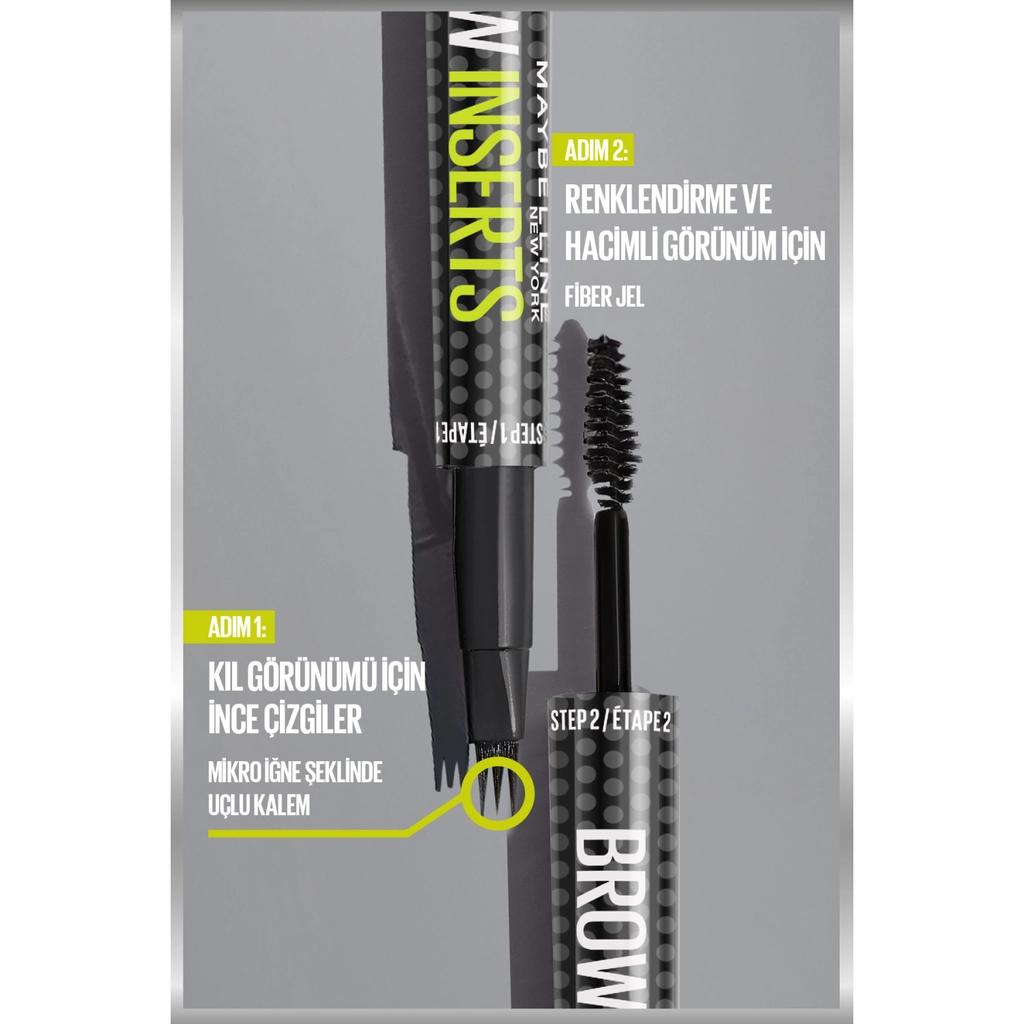 Maybelline New York Brow Insert Double-Ended Pencil 05 Deep Brown by Beauty Care Bag