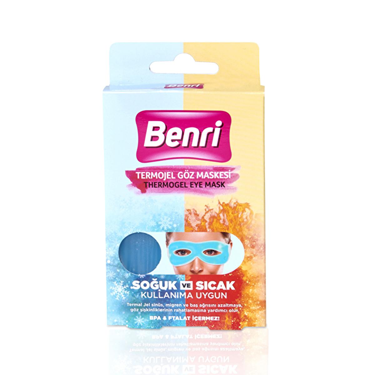 Benri Thermo Gel Eye Mask: Reusable Hot & Cold Compress for Puffy Eyes, Dark Circles & Dryness Relief by Beauty Care Bag