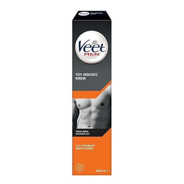 Veet Men Hair Removal Cream for Sensitive Skin - 6.76 fl oz, Quick & Easy Hair Removal for Men by Beauty Care Bag