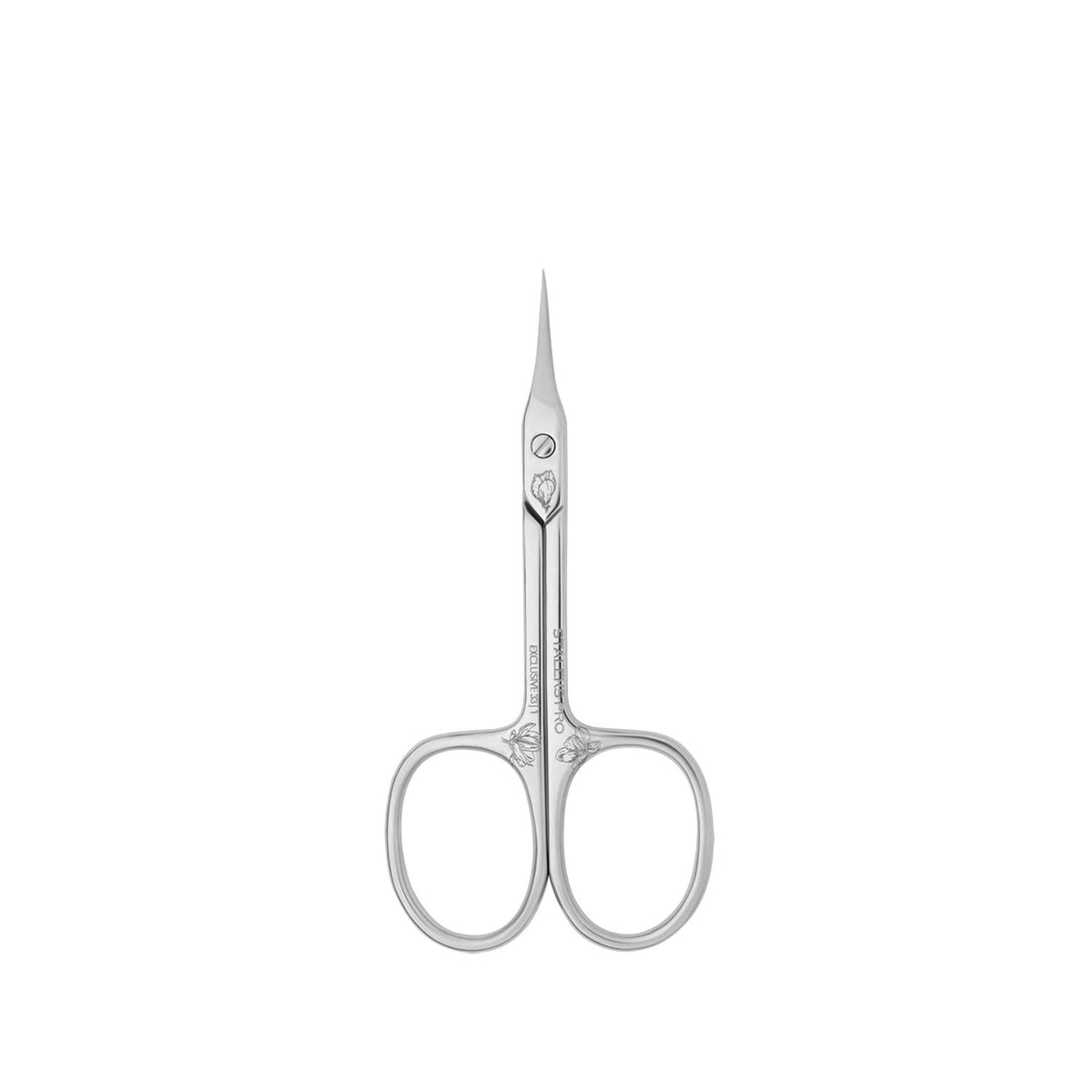 Staleks Professional Nail Cuticle Scissors - Exclusive 23 Type 2 Hooked Cuticle Trimmer for Precise Nail Care by Beauty Care Bag