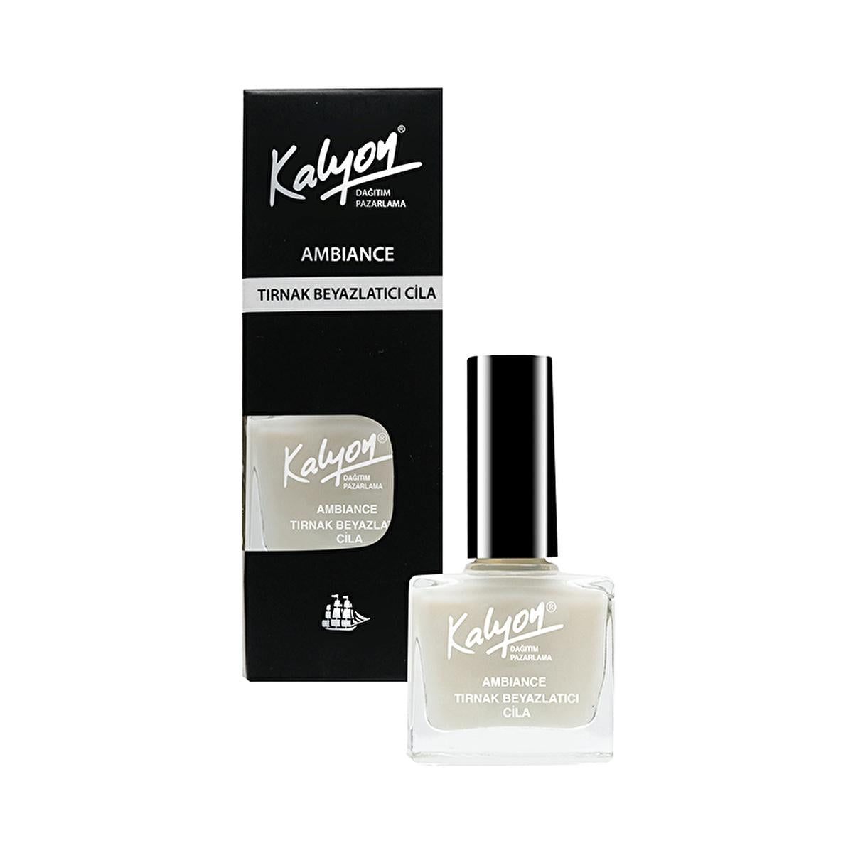 Kalyon Nail Whitening Polish: Brighten & Cover Yellow Nails, Instant Whitening Effect by Beauty Care Bag