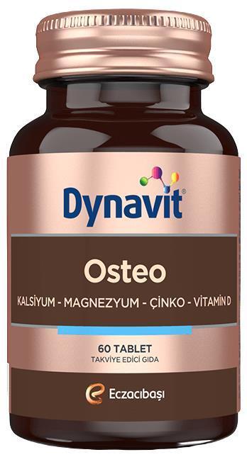 Dynavit Osteo 60 Tablets - Bone Health Supplement for Osteoporosis Support by Beauty Care Bag