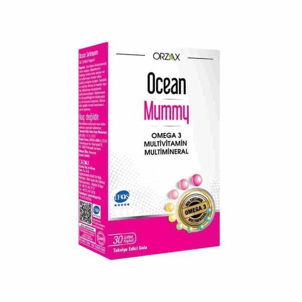 Ocean Mummy: Omega-3 Fish Oil, DHA, Iron & Multivitamin - Prenatal & Postnatal Nutritional Support for Mothers & Baby's Brain Development by Beauty Care Bag