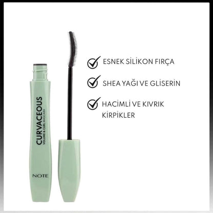 Note Curvaceous Volumizing & Curling Mascara Black 10ml by Beauty Care Bag
