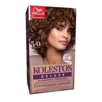 Wella Koleston Deluxe Ammonia-Free Hair Dye 5/0 Light Brown by Beauty Care Bag
