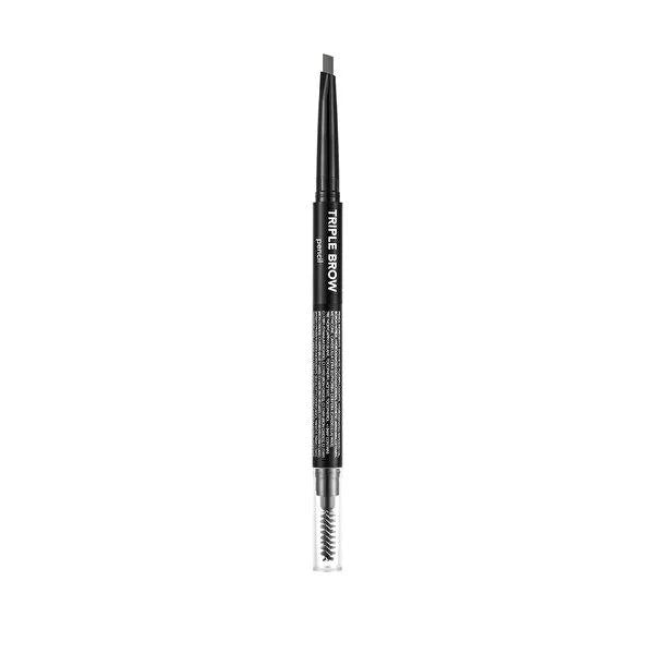 Flormar Eyebrow Pencil - Flormar Triple Brow 004 Ash - Long-Lasting, Creamy Texture, 3-in-1 Eyebrow Makeup Solution by Beauty Care Bag
