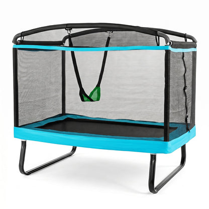 6 ft kids trampoline with swing and enclosure net by GBruno Store