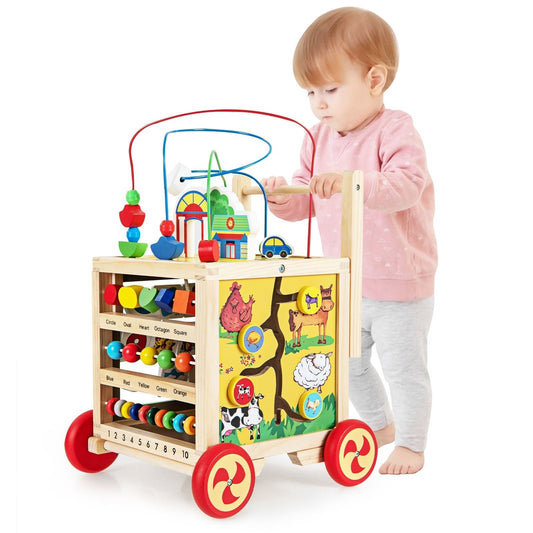6-In-1 Developmental Learning Educational Toy with Bead MazeTorqelo.com