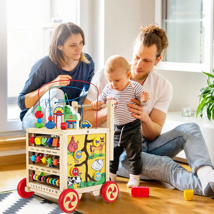 6-In-1 Developmental Learning Educational Toy with Bead MazeTorqelo.com