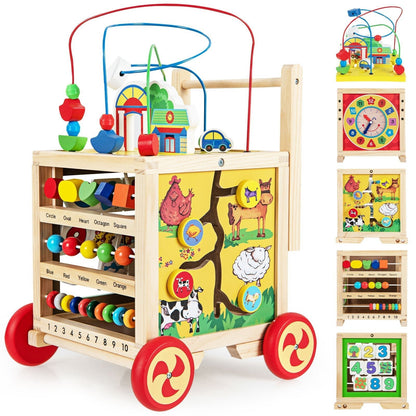 6-In-1 Developmental Learning Educational Toy with Bead MazeTorqelo.com