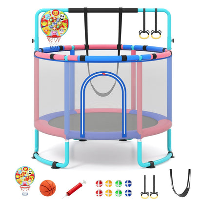 60-inch kids trampoline with adjustable gymnastics bar by GBruno Store, view 9