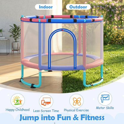 60-inch kids trampoline with adjustable gymnastics bar by GBruno Store, view 16