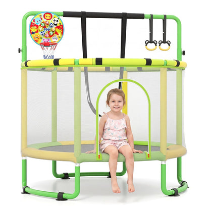 60-inch kids trampoline with adjustable gymnastics bar by GBruno Store, view 20