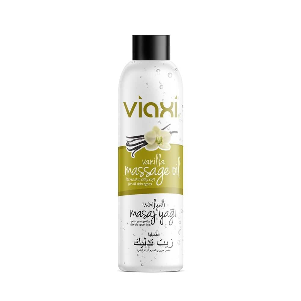 Viaxi Vanilla Scented Massage Oil - 100% Natural & Nourishing for Spa & Massage Therapy - 6 fl oz by Beauty Care Bag