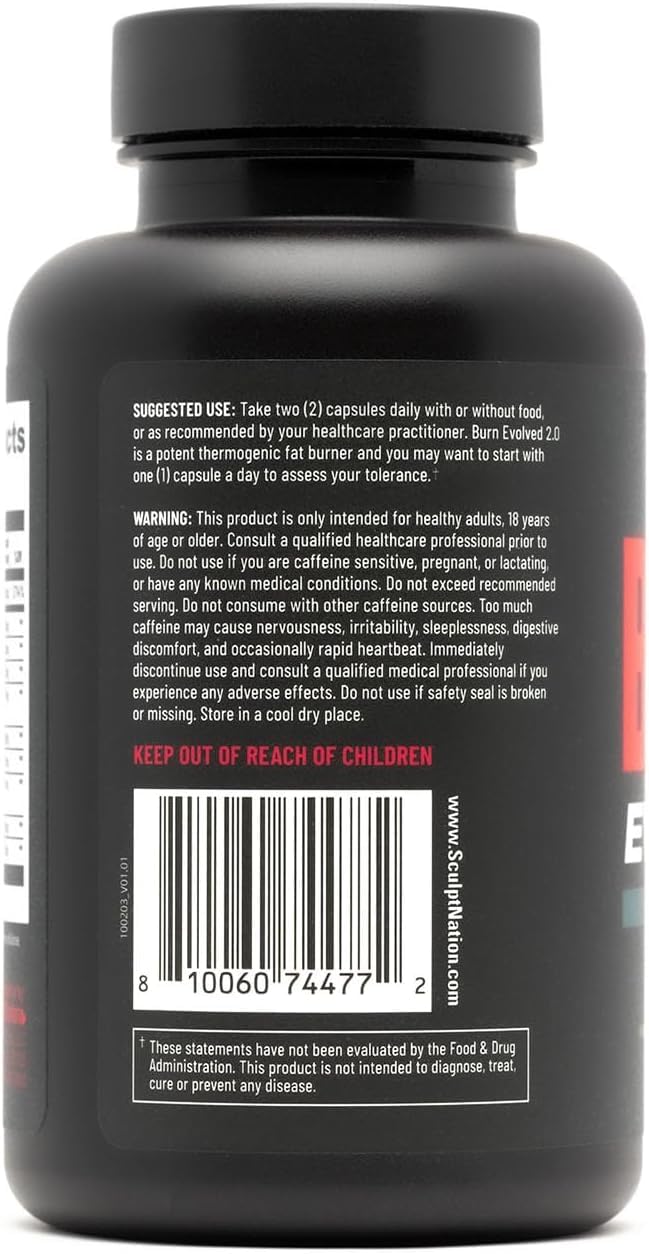 Sculpt Nation by V Shred Burn Thermogenic Fat Burner for Men & Women by Shahmori