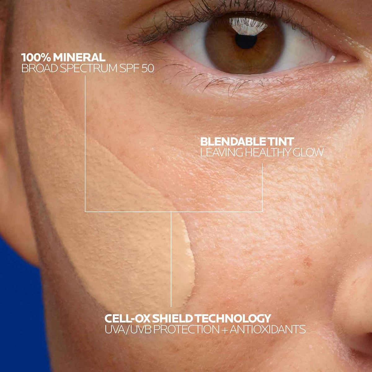 La Roche-Posay Tinted Sunscreen Gel-Cream SPF 50+ - Oil Control, Matte Finish for Sensitive Skin by Beauty Care Bag