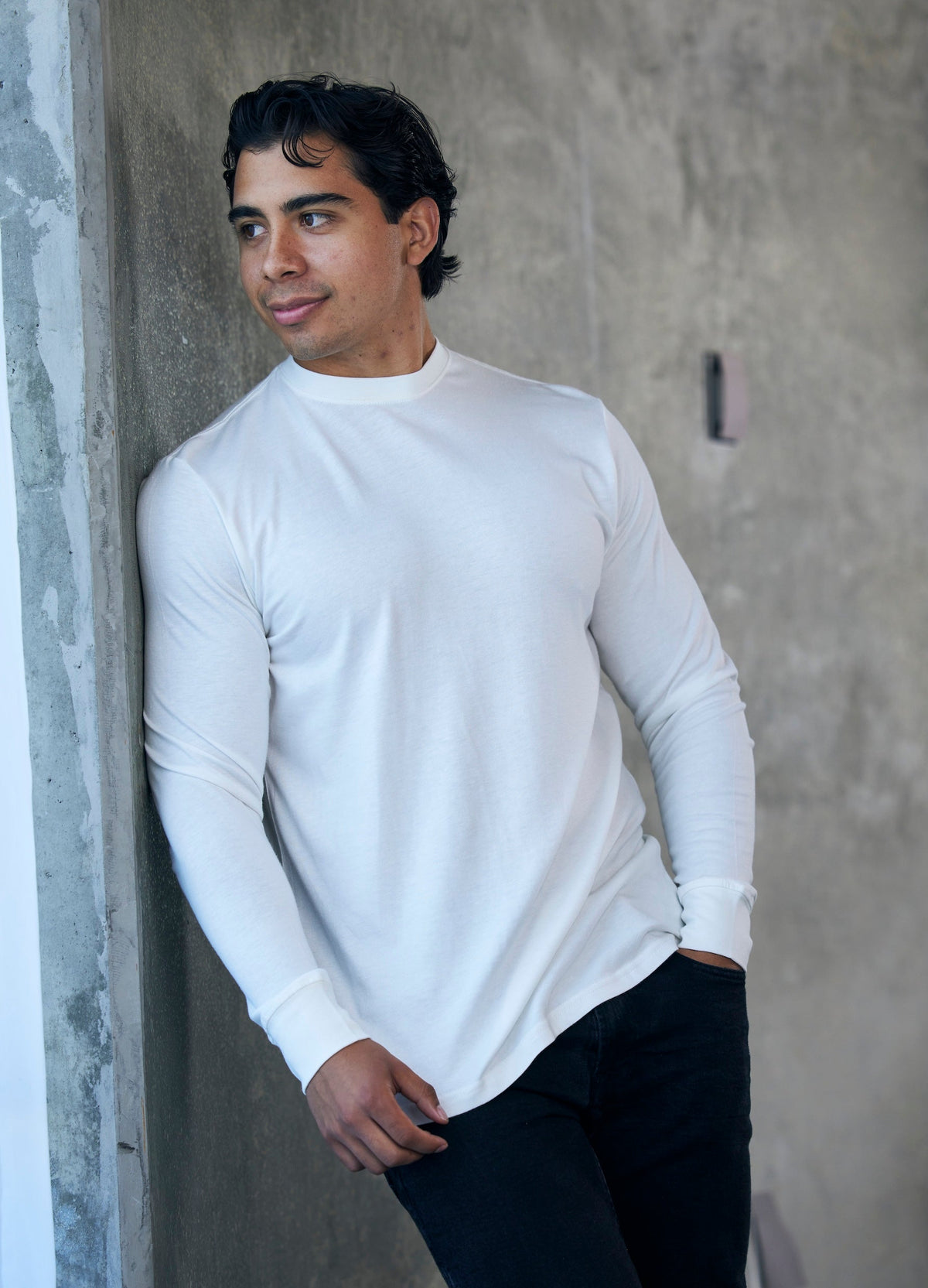 Men's bamboo long sleeve T-shirt – view 2