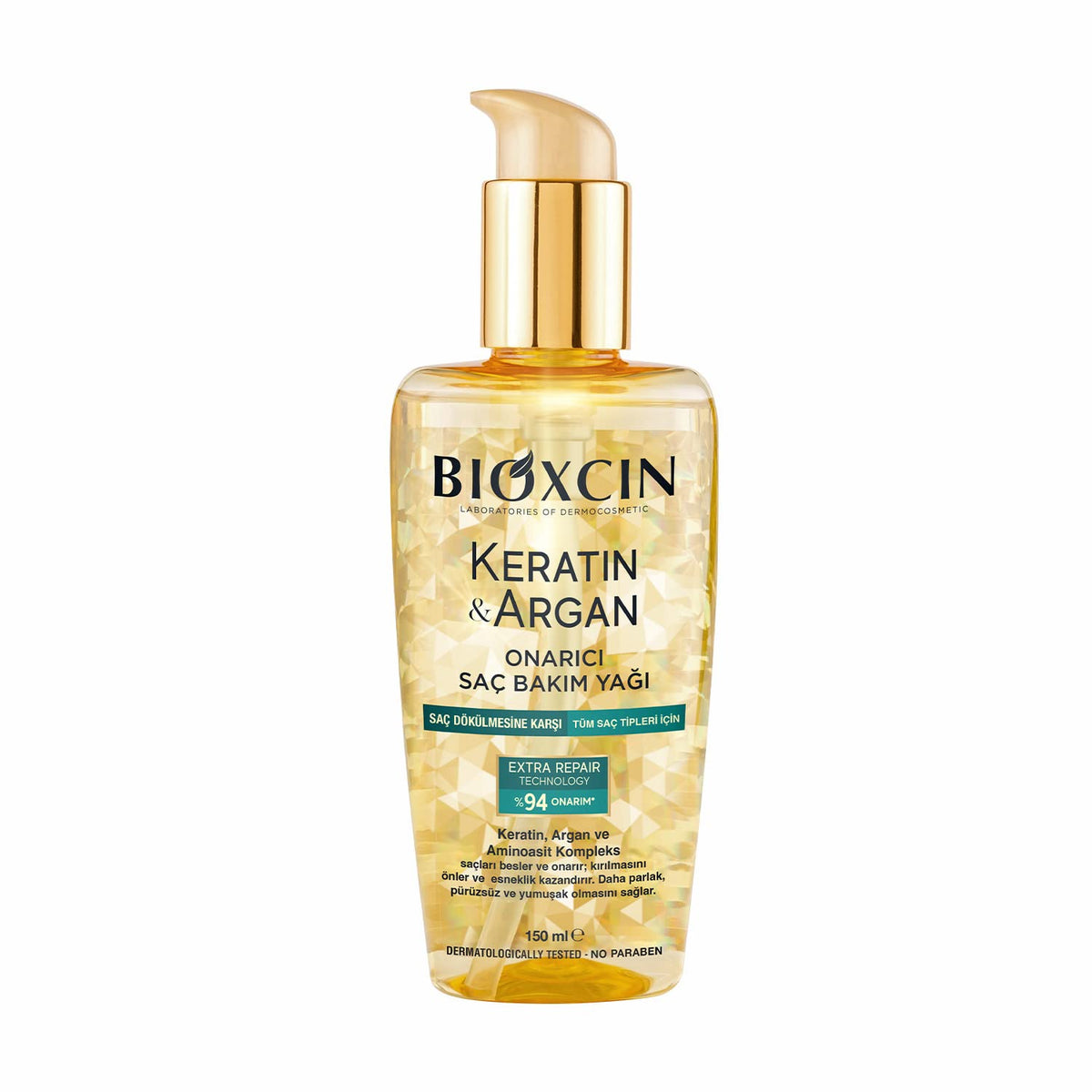 Bioxcin Keratin and Argan repair hair care oil, 150 ml