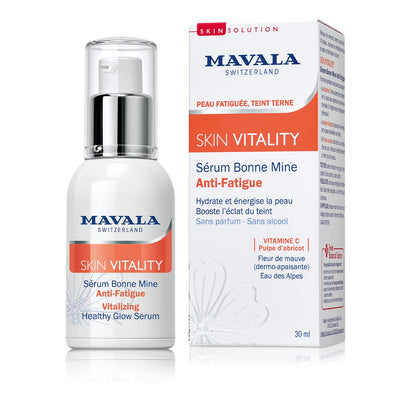 Mavala Face Serum - Anti-aging Vitamin C Serum for Healthy Glow, Non-greasy Skincare by Beauty Care Bag