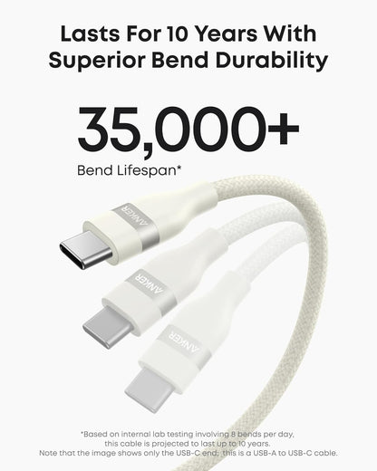 Anker USB-A to USB-C Cable (3 ft / 6 ft, Upcycled-Braided) by Anker