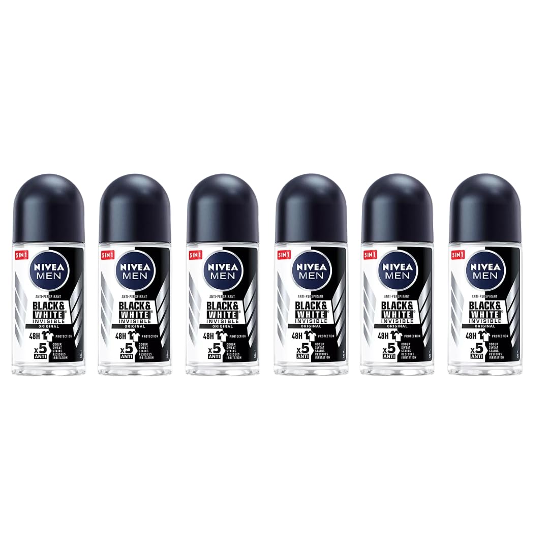 Nivea Men Invisible Deodorant Roll-on - Anti-Stain, Long-Lasting Odor Protection for Men by Beauty Care Bag