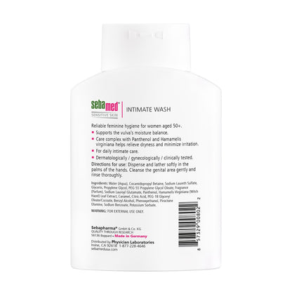 Sebamed Intimate Wash Gel pH 6.8 - Gentle Hygiene for Women Over 50, Natural Intimate Care by Beauty Care Bag