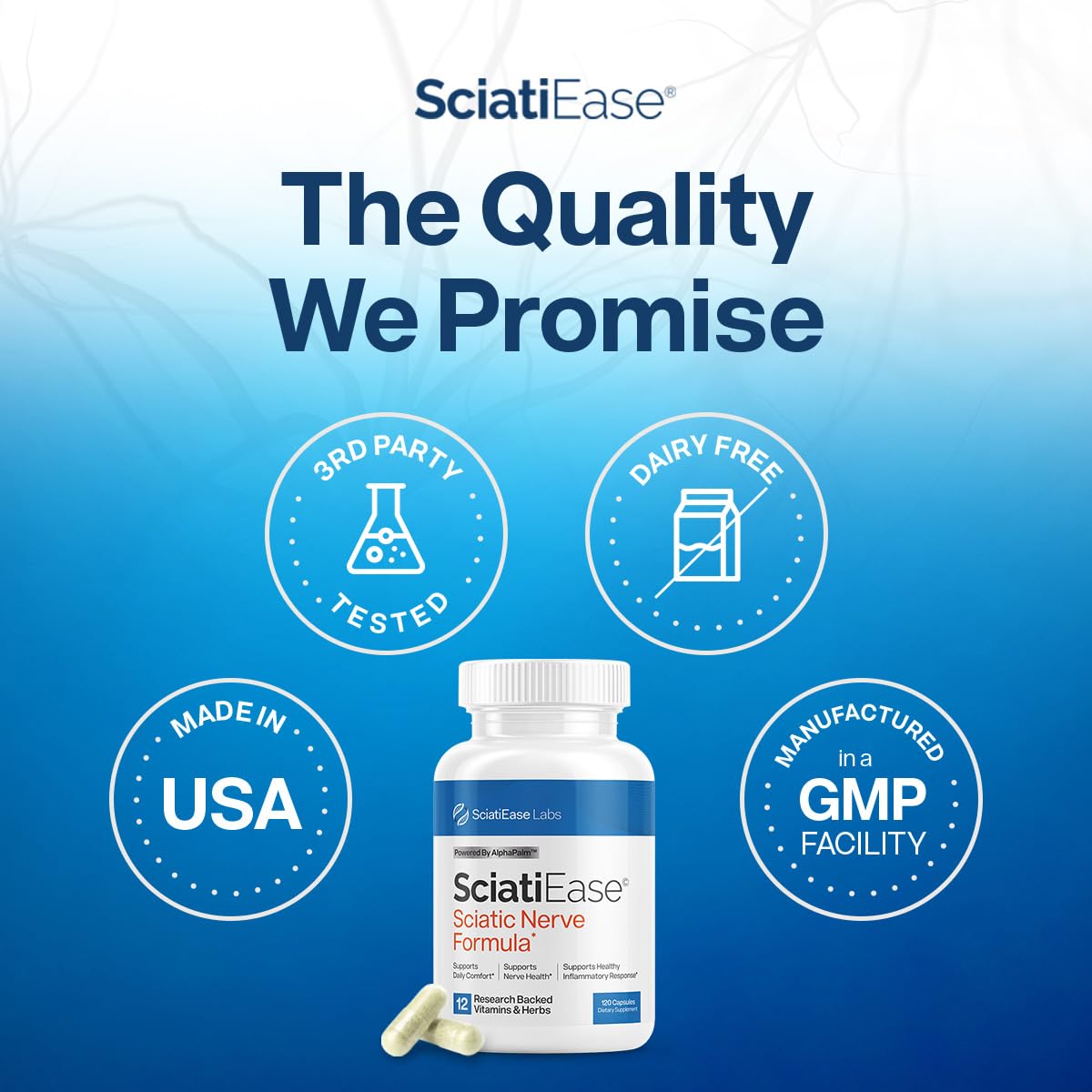 SciatiEase Nerve Support Supplement by Shahmori