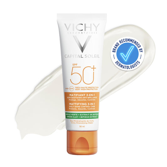 Vichy Capital Soleil SPF 50+ mattifying facial sun cream, 50 ml