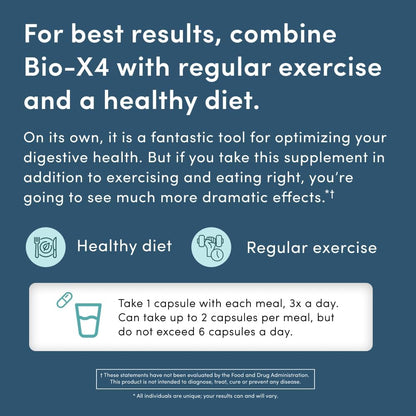 Nucific Bio-X4 4-in-1 Weight Management Probiotic – 90 Capsules | Daily Digestive & Wellness Support by Shahmori