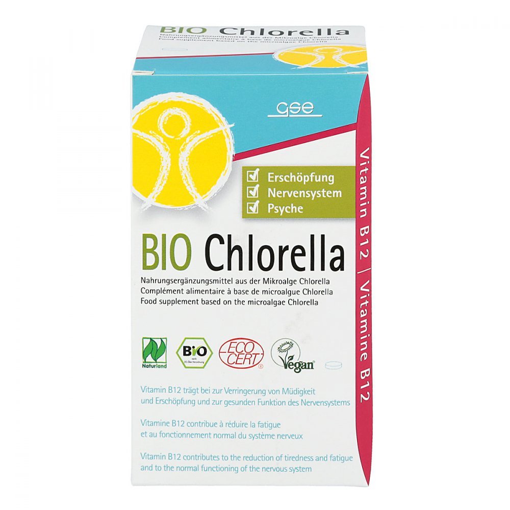 Bio-Chlorella 240 Tablet Dietary Supplement - 500mg Organic Chlorella Powder per Tablet by Beauty Care Bag