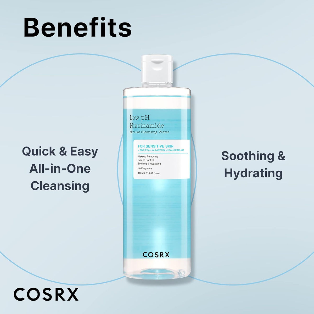 Cosrx Low pH Niacinamide Micellar Cleansing Water by AsiaBeautyMall