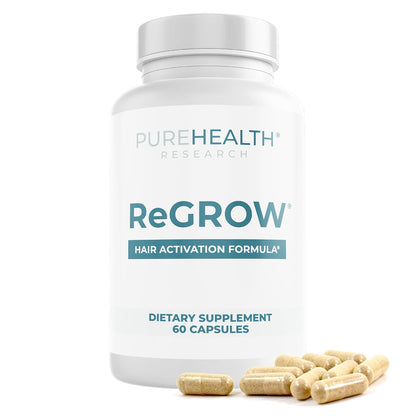ReGrow Hair Growth Vitamins with Biotin, Hair Supplement by PureHealth Research by Shahmori