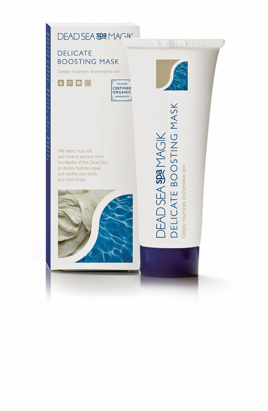 Dead Sea Spa Magik Delicate Boosting Mask - Natural Rejuvenating Face Mask for Sensitive Skin by Beauty Care Bag