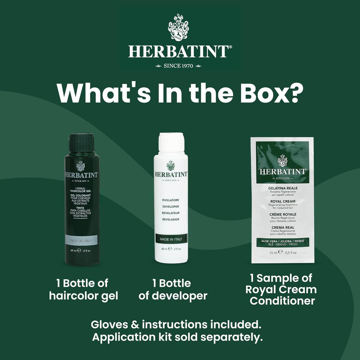 Herbatint Dark Ash Blonde Hair Dye - Natural, Ammonia-Free Hair Coloring with Aloe Vera by Beauty Care Bag