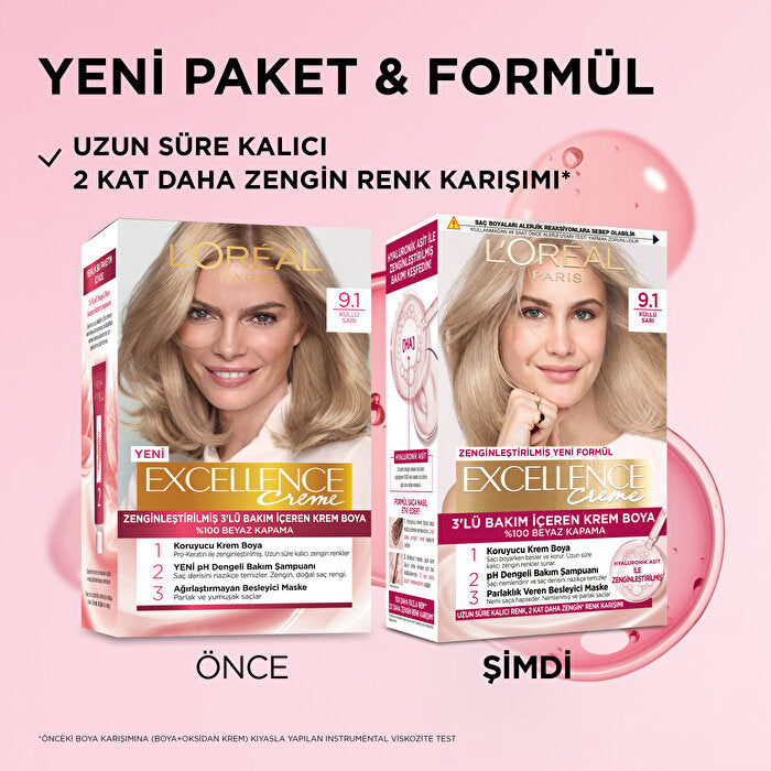 Excellence Creme 9.1 Ash Blonde – view 4