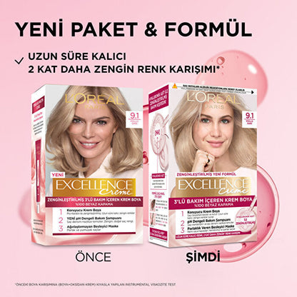 Excellence Creme 9.1 Ash Blonde – view 4