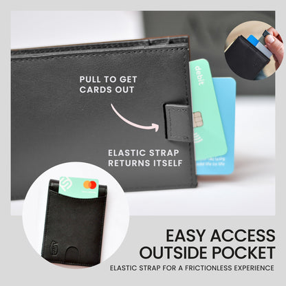 Avera Group Slim Genuine Leather Rfid Blocking Bifold Wallet With Money Clip by Avera Group