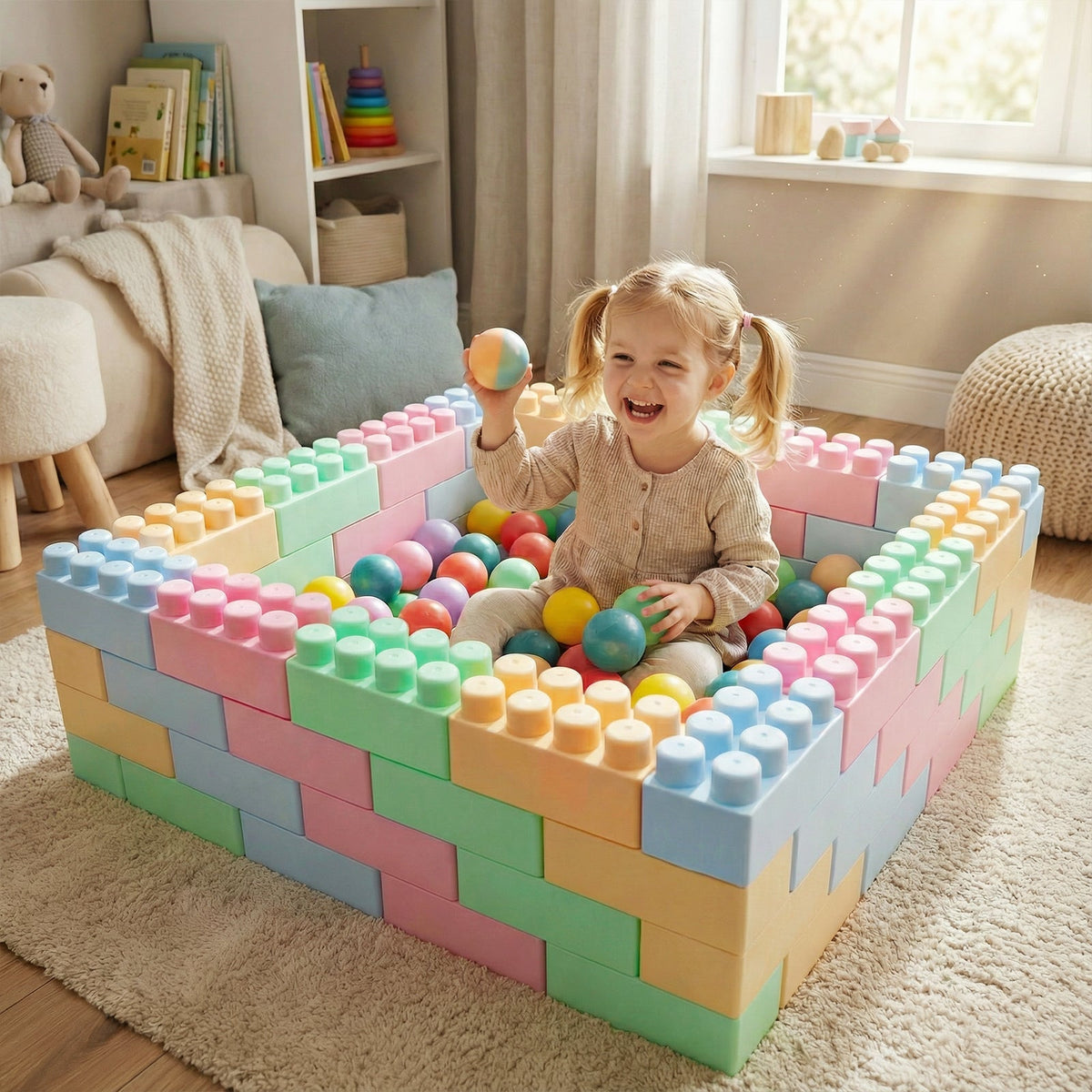 64 pcs Building Blocks for Toddlers Educational Toy by GBruno Store