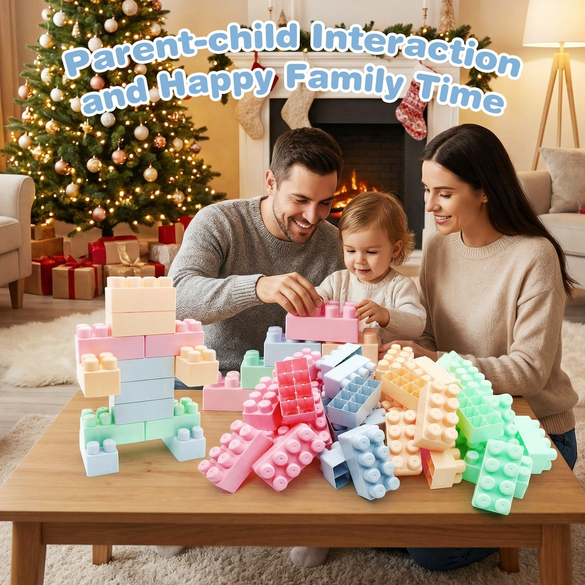 64 pcs Building Blocks for Toddlers Educational Toy by GBruno Store