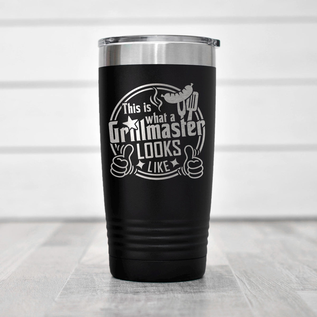 Grillmaster Tumbler - Insulated Stainless Steel Double Wall Tumbler For BBQ Gift by Joyful Moose