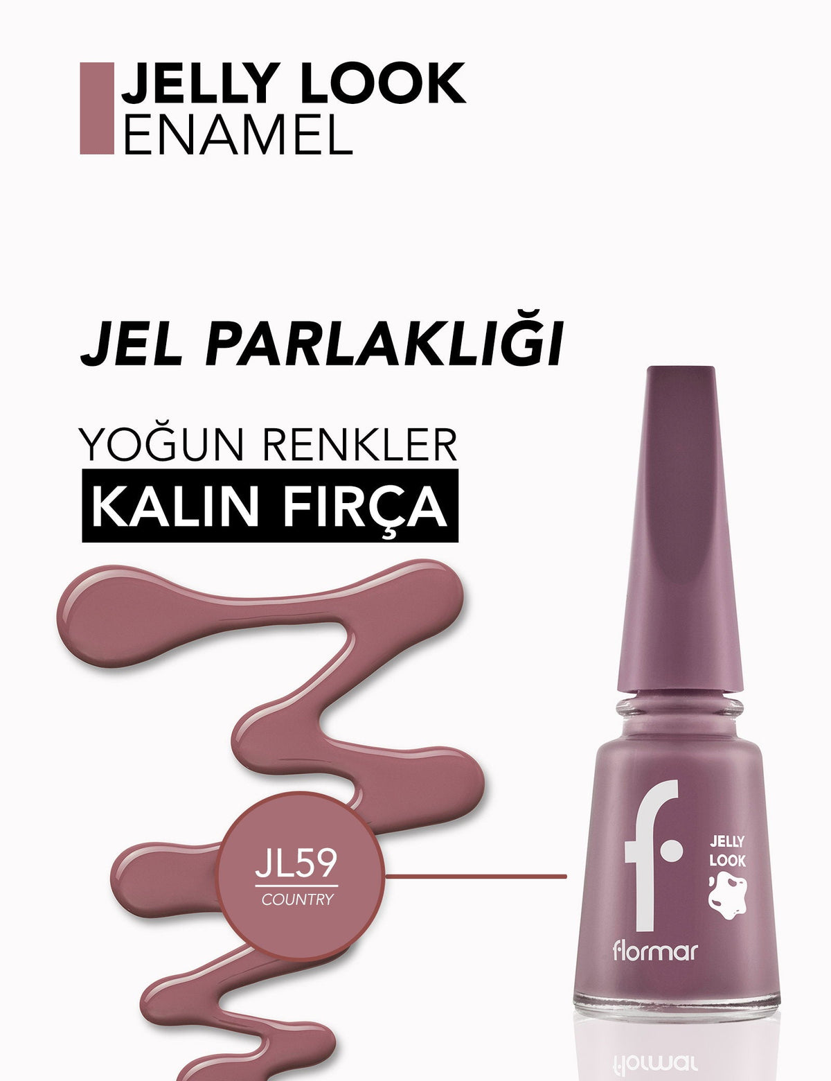 Flormar Jelly Look Nail Enamel High-Shine Gel Polish 11ml by Beauty Care Bag