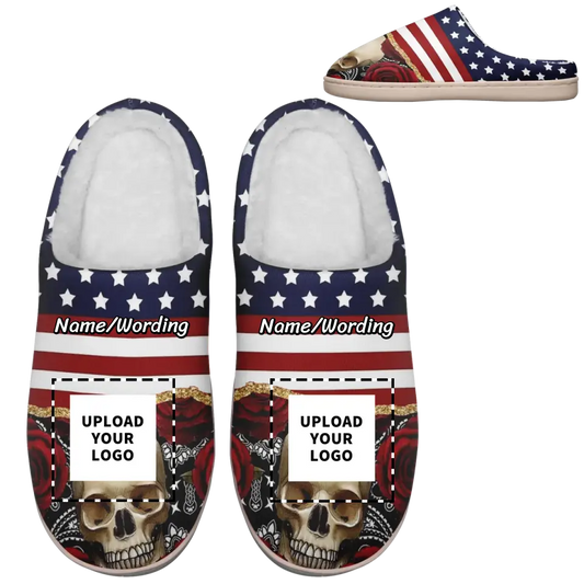Business holiday gifts, Personalized Indoor Slipper, Custom Warm-Fur Slipper, US-Theme Slipper,kitty2020-24020021 by PatriotiCustom