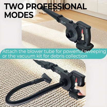Cordless 2 in 1 Air Blower & Vacuum Cleaner, Leaf Dust Collector for Car, Computer, Garden, Compatible with Makita 18V/21V by Torqelo.com